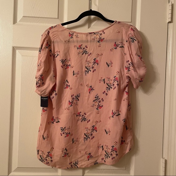 NWT Lucky Brand Pink Floral Blouse / Size S - Picture 5 of 7